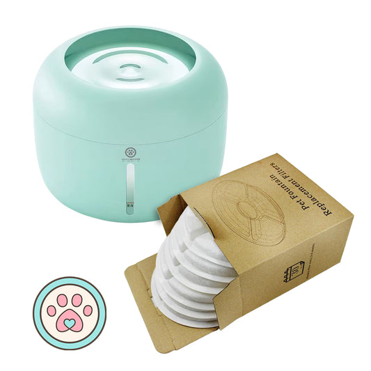 Paw Club Hydration Starter Bundle (Water Fountain + 6 Pack Filters)